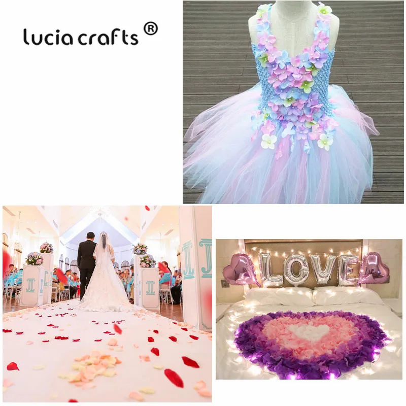 

SALE 20g/lot 4.7cm Artificial Hydrangea Flower Petals Handmade Wedding Decoration Event Party Supplies Confetti Wreaths A0404