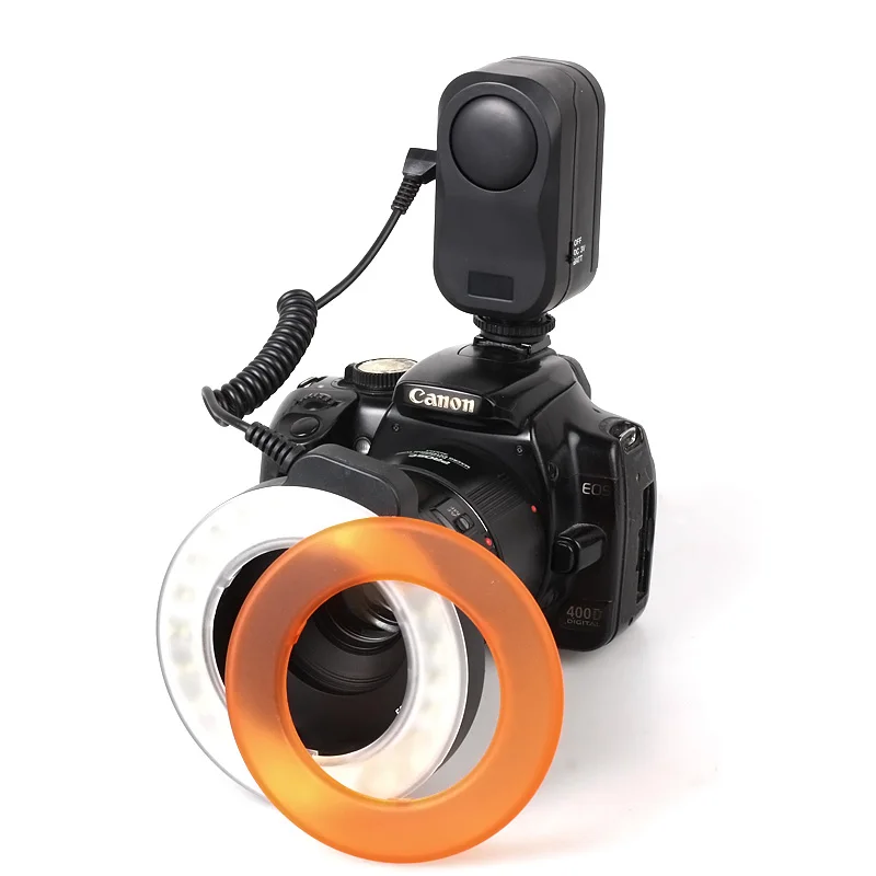 W48 светодиодная Макросъемка для Canon 60D 7D 6D 5D Mark II 5D3 70D 600D 650D 550D Nikon D800 D600 D7100 D5100 D5200