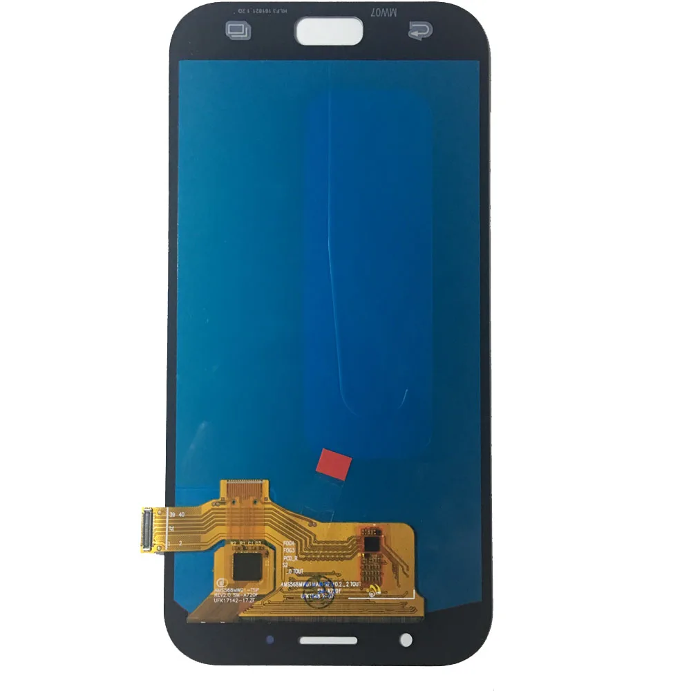 Дисплей для телефона A7 для Samsung Galaxy A7 A720 A720F A720M Super AMOLED ЖК-дисплей s кодирующий преобразователь сенсорного экрана в сборе ЖК-дисплей Замена