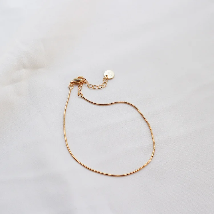 925 Sterling Silver Yellow Gold Chain Link Bracelets for Women | Украшения и аксессуары