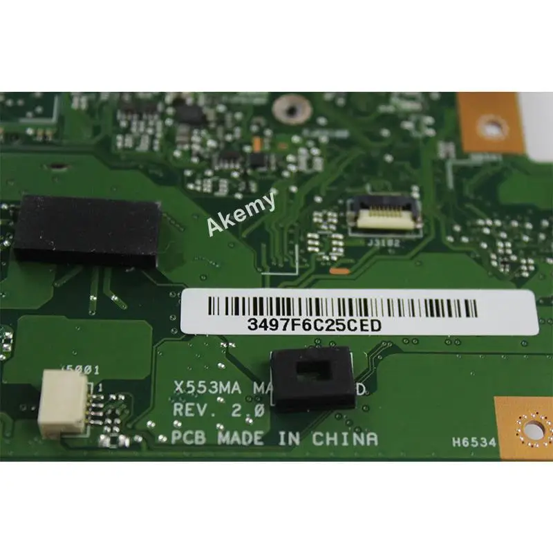 AK X553MA материнская плата для ноутбука ASUS X553MA X553M A553MA D553M F553MA K553M Тесты оригинальная материнская плата N3530/N3540 4-х ядерный Процессор