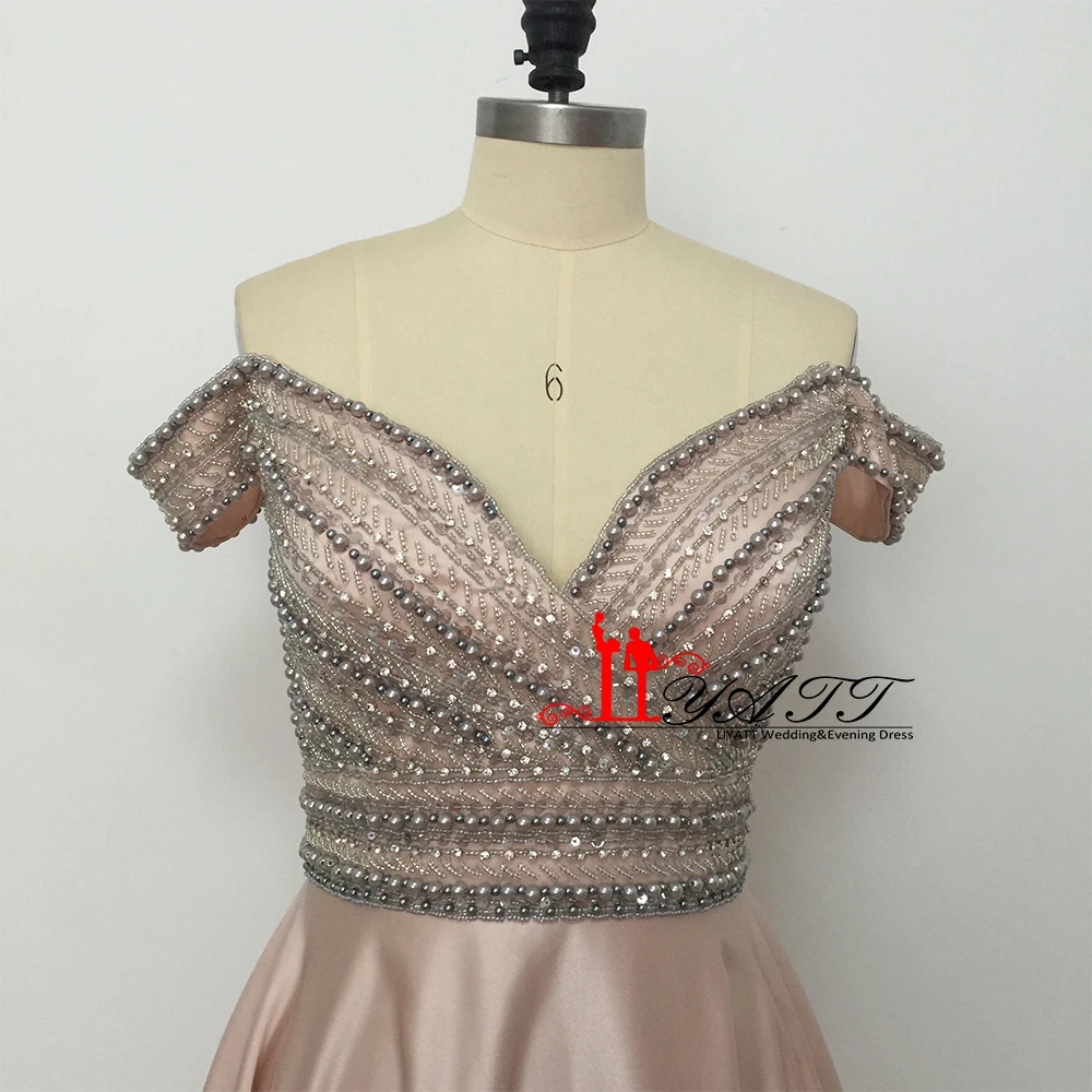 Новое поступление 2017 года вечерние платья Лодка шеи длинный атласный элегантный