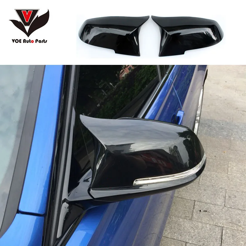 Глянцевые черные M Look F10 F06 F12 ABS Сменные зеркальные крышки для BMW 5 6 7 серии 2014 2015