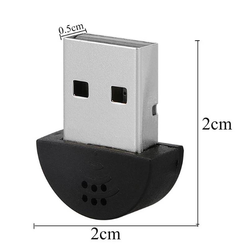 Мини USB микрофон аудио студия Запись для компьютера ноутбука Новое