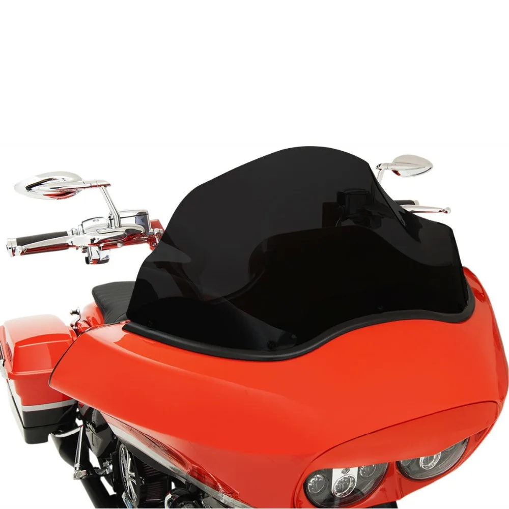 Черный лобовое стекло для мотоцикла 9 5 дюйма Harley Road Glide FLTR FLTRX 1989 2013|Козырьки от