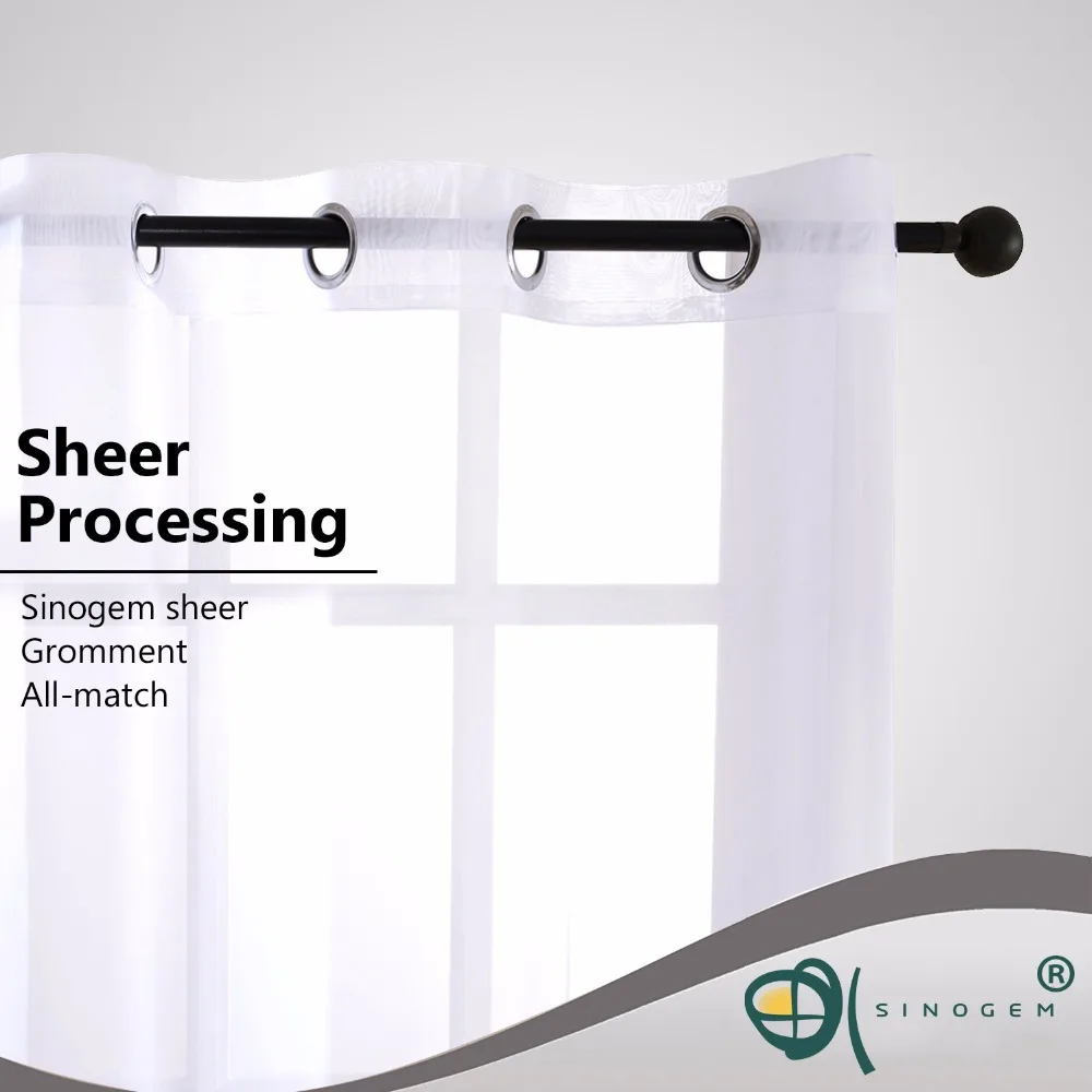 Sinogem тюлевые шторы для гостиной домашний текстиль детские украшения спальни