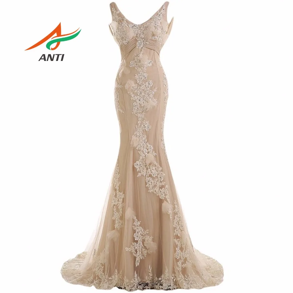 Женское длинное вечернее платье элегантное на заказ модель HQY307 2018 | Свадьбы и