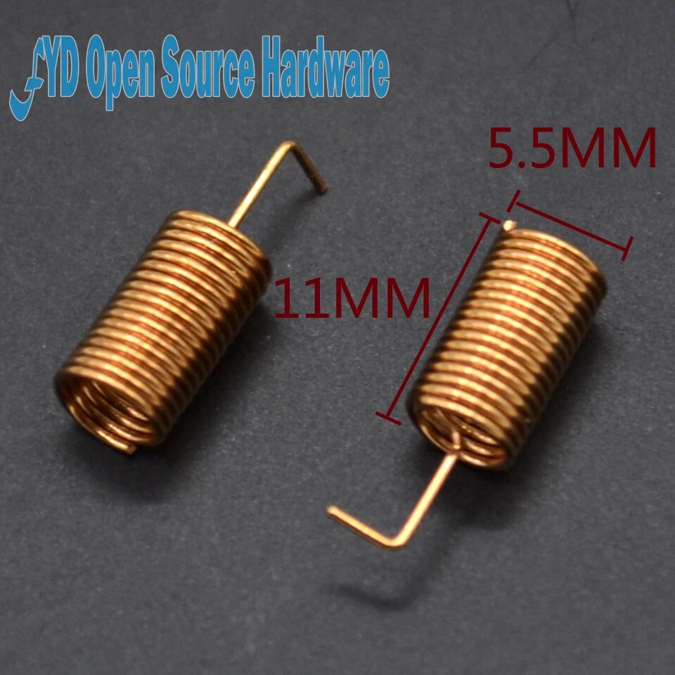 5 шт./лот 433 мгц пружинная антенна из меди высокого качества|copper antenna|copper spring