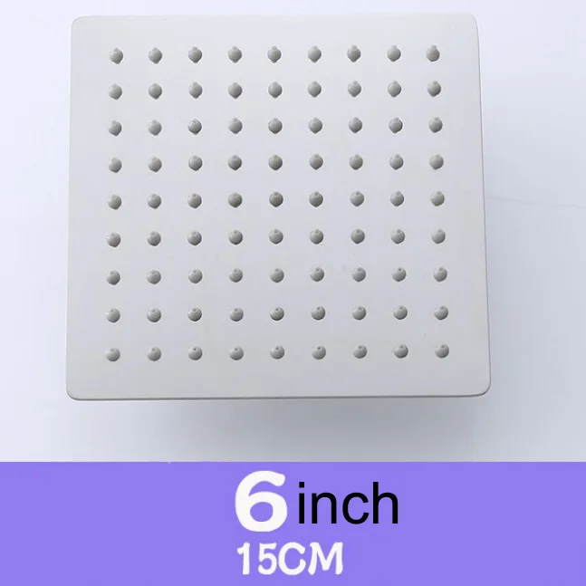 6 Shower Head Насадка для душа для ванной комнаты с наддувом, 12 дюймов, насадка для душа с водосберегающим распылителем, насадка для душа s Home 304, 20181225 из нержавеющей стали - Цвет: 6 Shower Head