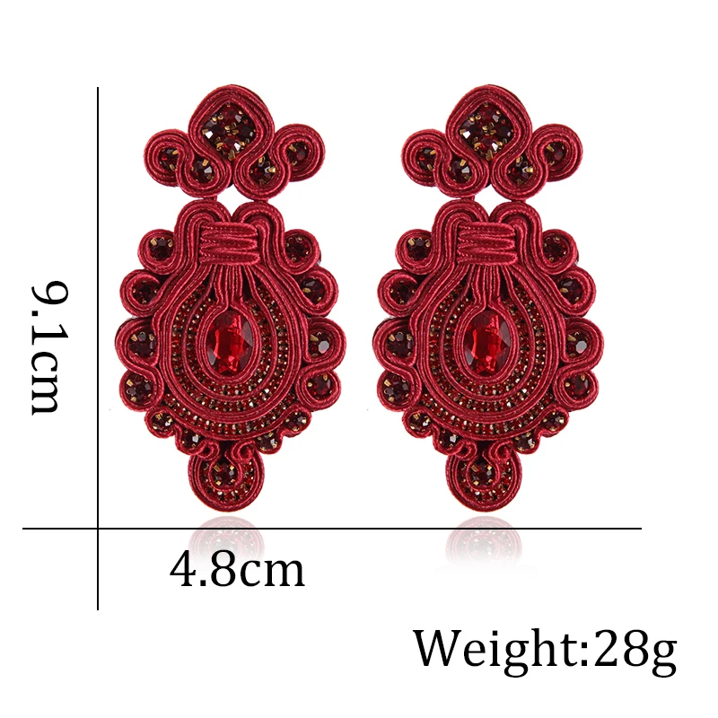 Женские серьги-подвески ручной работы KPacTa серьги в этническом стиле популярные