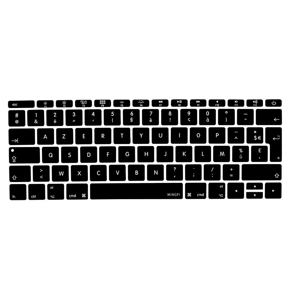 Frence евро силиконовая AZERTY Франция клавиатура чехол для Macbook Pro 13 &quotA1708 2017 без