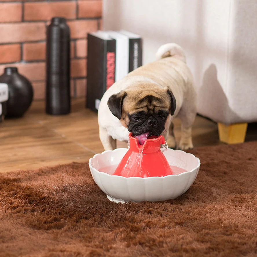 2500 мл керамический фонтан для домашних животных Автоматический Питатель воды