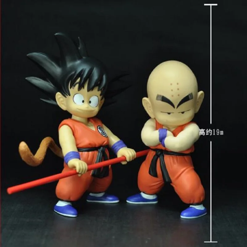 Dragon Ball 1 комплект Сон Гоку и кулилин ПВХ фигурка модель игрушки кино ТВ милый DIY