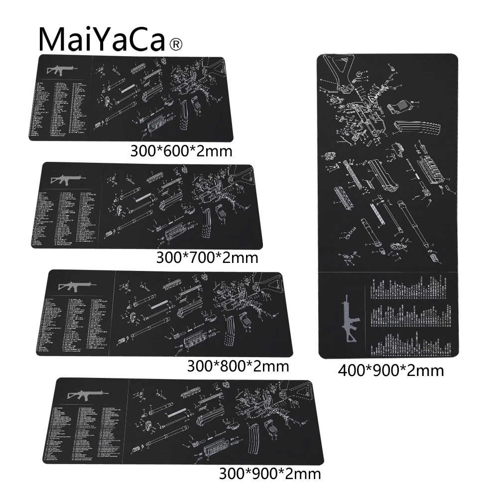 MaiYaCa TAC2 детали для оружия команды 400x900x2 мм Противоскользящий коврик для мыши геймер большой профессиональный игровой коврик для мыши Grande клавиатура