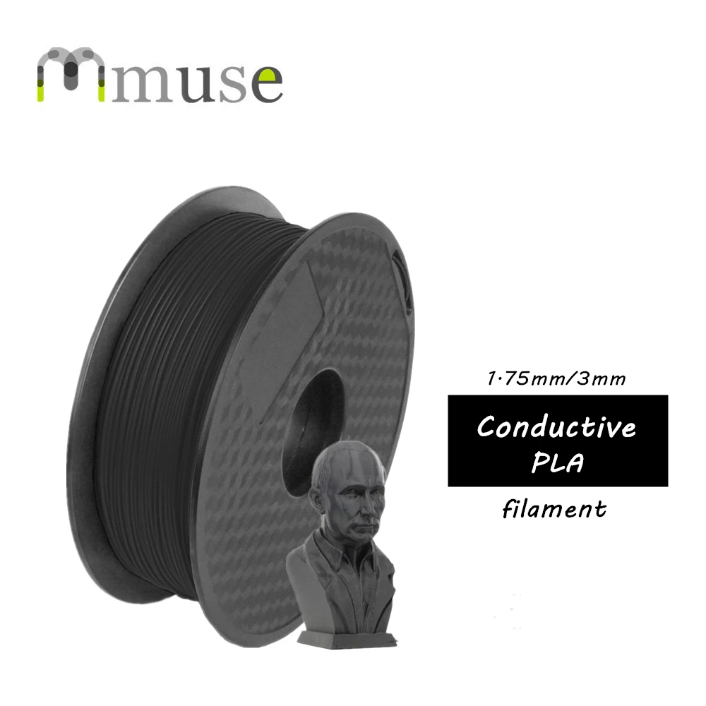 NW 1 кг 75 мм черная проводящая PLA нить для Prusa Wanhao Ultimaker 3d принтер|pla filament|conductive plapla