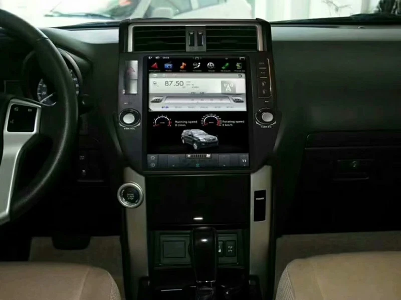 Tesla стиль автомобильный dvd мультимедийный плеер для TOYOTA PRADO LC150 PRADO 150 2010-2013 android 7,12 OS 4 ядра ram 2g rom 32g gps navi
