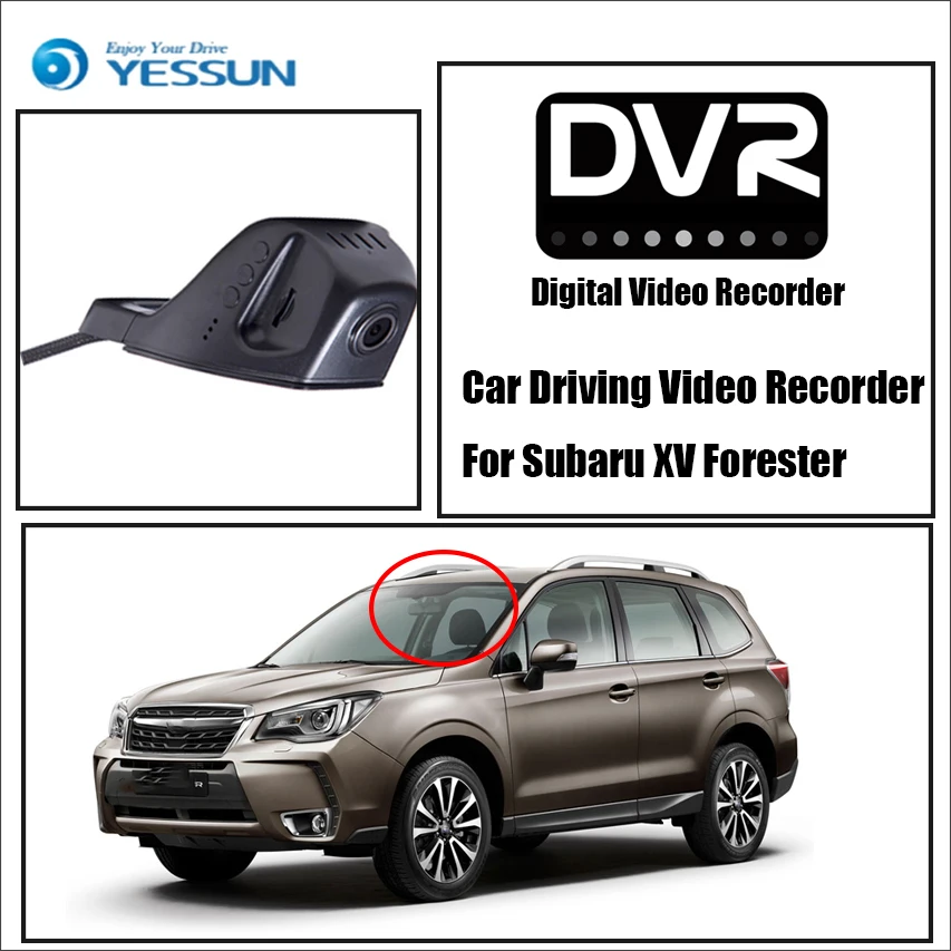 YYESSUN HD 1080P/Автомобильный цифровой видеорегистратор для Subaru XV Forester Передняя