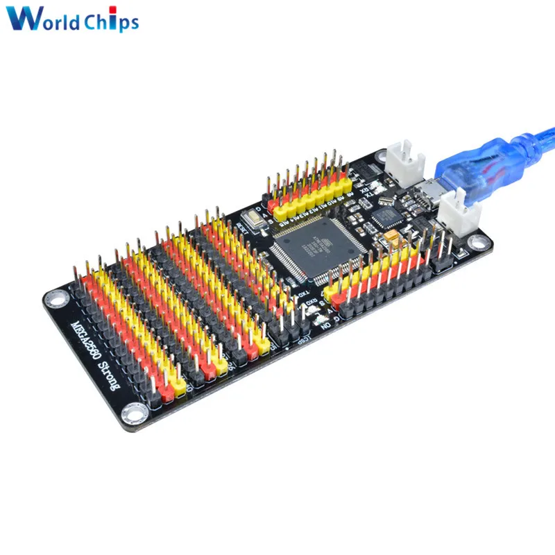 Дм сильная серия ATMEGA16U2 ATMEGA2560 микроконтроллер модуль расширения программируемая плата для Arduino MEGA2560 R3 с USB кабелем