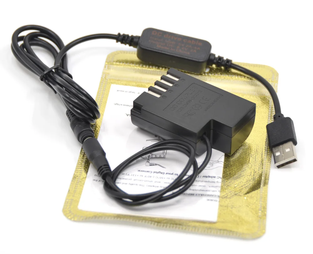 Мощность Зарядное устройство usb кабель+ DMW-BLF19 аккумуляторной батареей DMW-DCC12 Переходник постоянного тока для Lumix DMC-GH3 DMC-GH4 DMC-GH5 DMC-GH5s GH3 GH4 GH5 GH5s