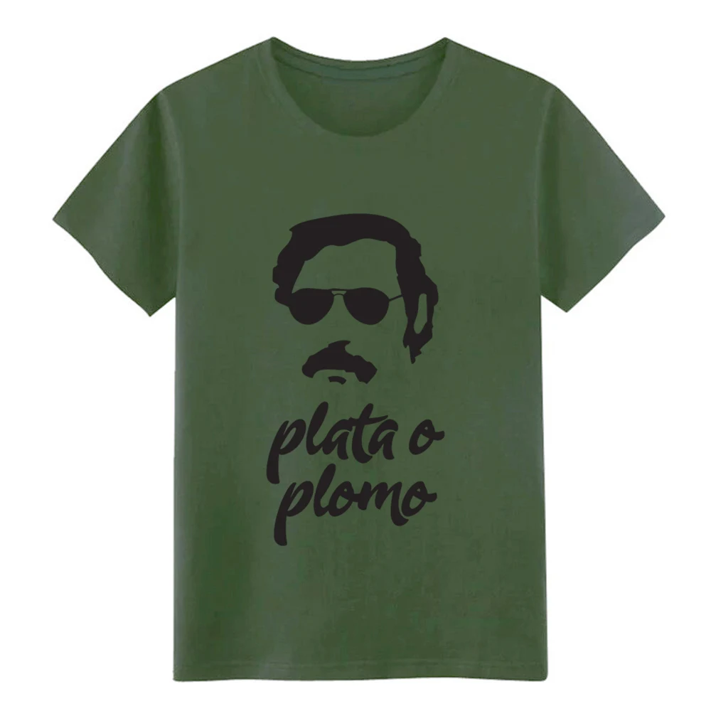 Pablo escobar plata o plomo футболка для мужчин дизайнерская S XXXL Мужская крутая на