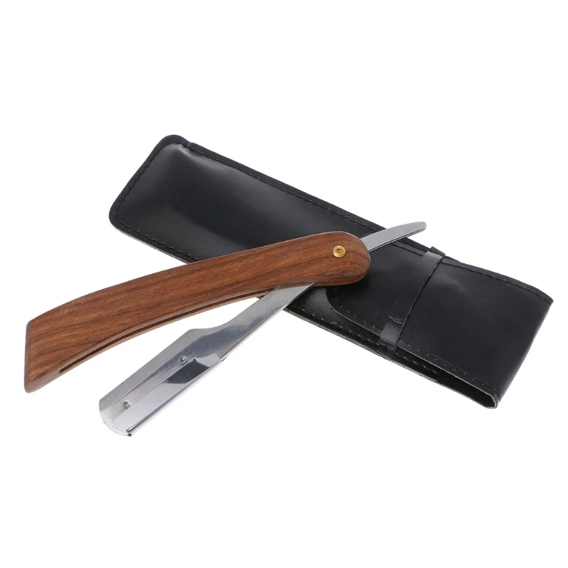 

Ручная бритва, профессиональный острый бритвенный станок с прямыми краями из нержавеющей стали, складной нож для бритья, резак для бороды