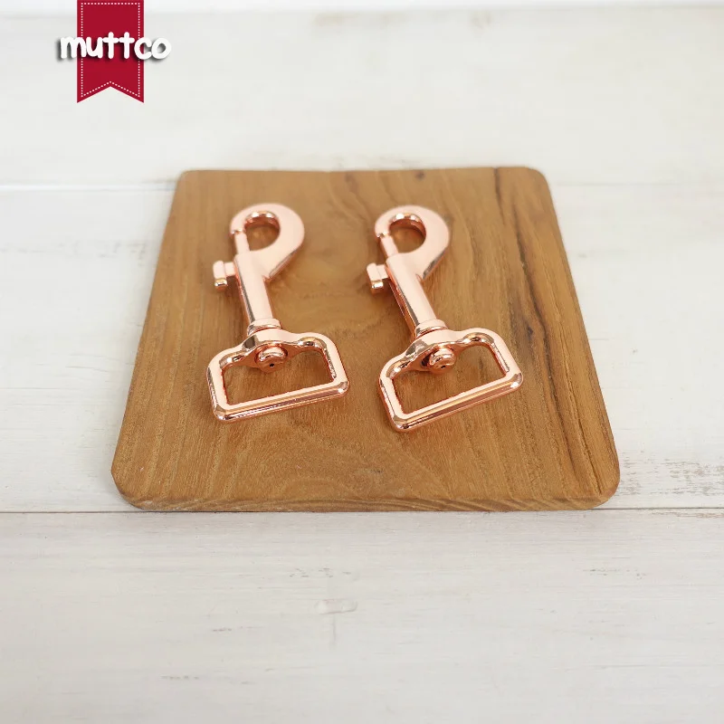 DIY поводок для собак экологическая Роза Золотой 25 мм металлическая застежка для собак металлический крючок фурнитура Омар Пряжка Швейные PK-010
