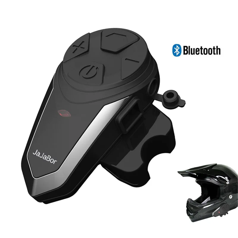 JaJaBor мотоциклетный шлем 1000 м Bluetooth гарнитура домофон свободные руки проводной и