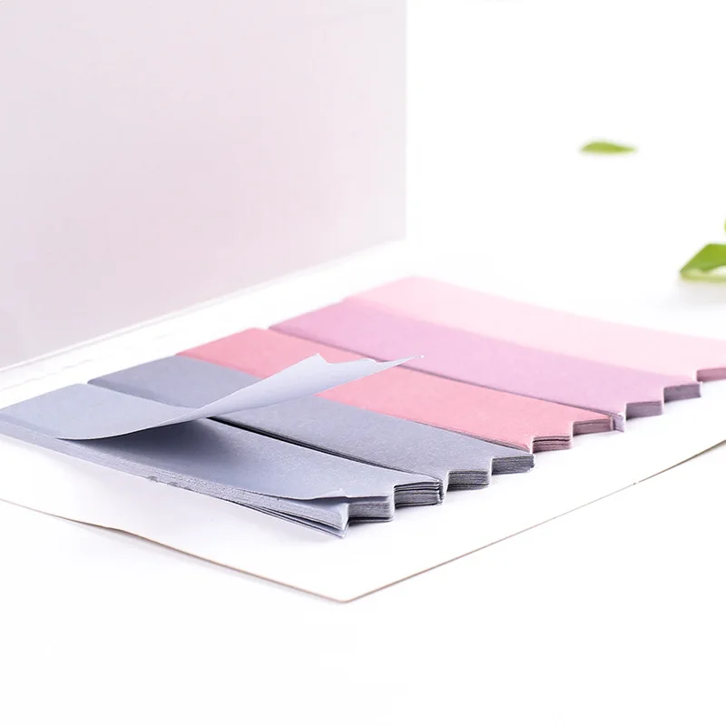 Креативный градиентный цветной блокнот для записей клейкая бумага милые