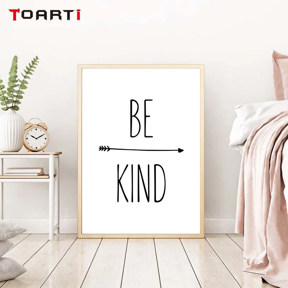 Be Kind постер и печать цитаты холст живопись настенные постеры для скандинавского