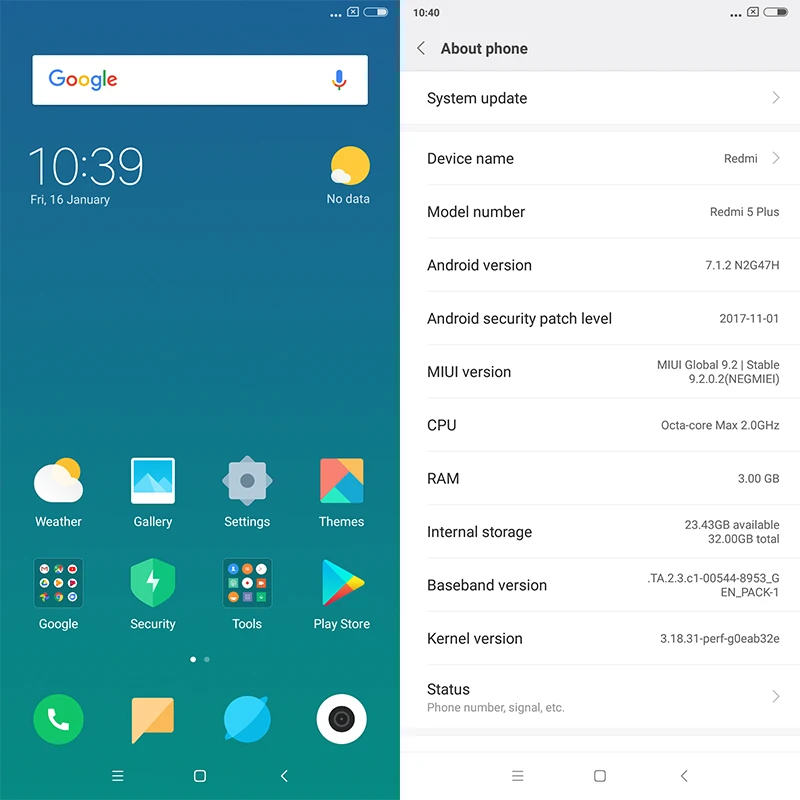 Глобальный Встроенная память Xiaomi Redmi 5 плюс 3 ГБ Оперативная 32 4000 мАч Snapdragon 625 Octa Core