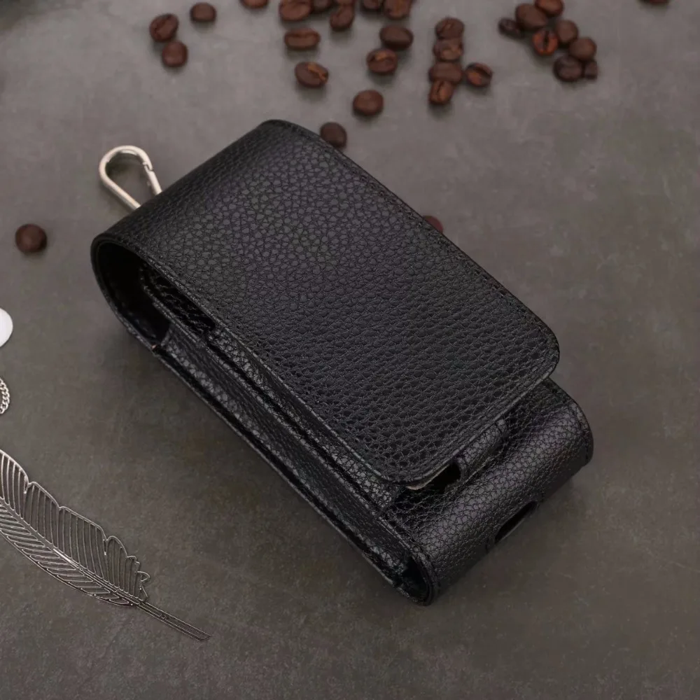 Роскошный чехол из искусственной кожи iQOS Lichi, футляр для хранения, сумка для переноски iQOS, защитный чехол