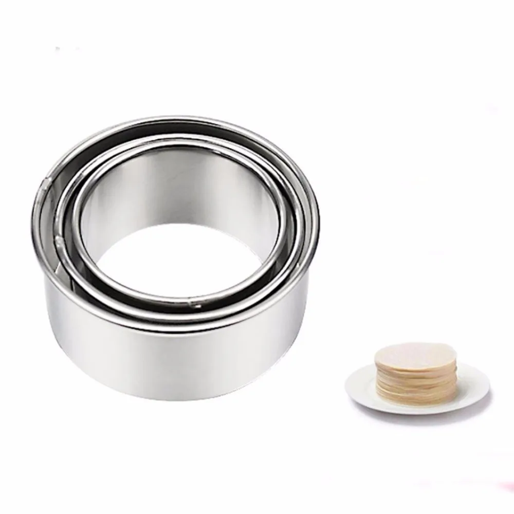 3 шт нержавеющая сталь круглый цветок образный клецки машина кухонные