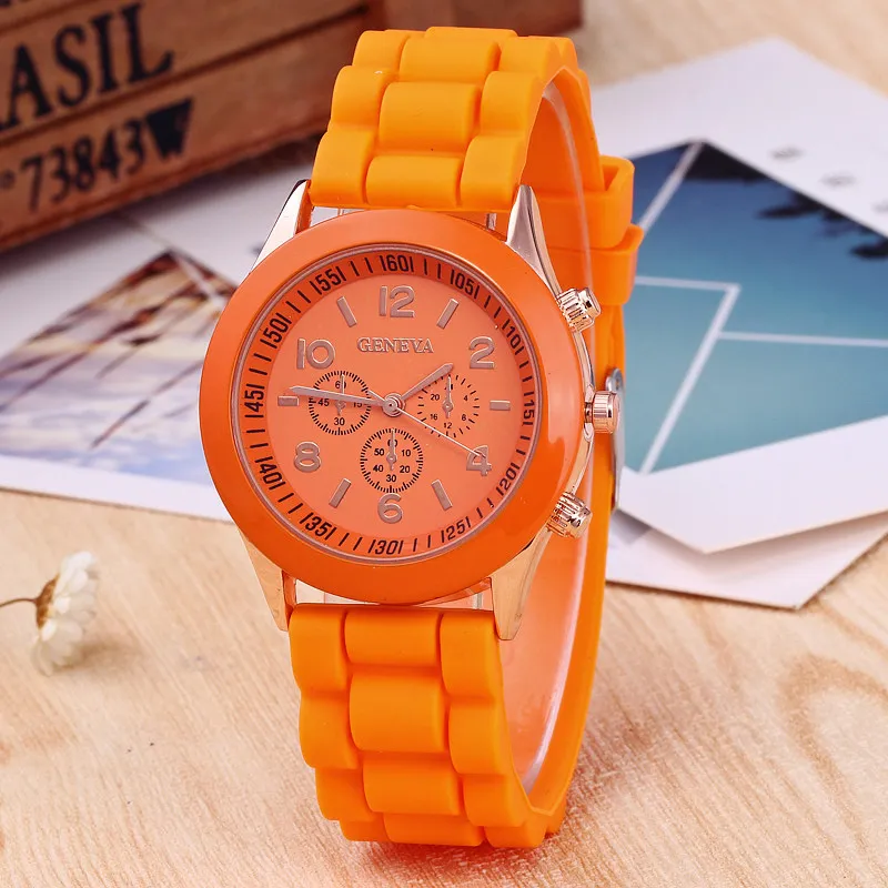 orange Лидер продаж, роскошные брендовые модные военные кварцевые часы для мужчин и женщин, спортивные наручные часы, мужские часы, Relogio Masculino 8A16 - Цвет: orange