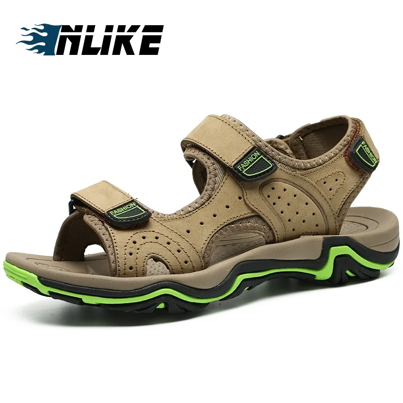 

Hot Sale New Fashion Summer Leisure Beach Men Shoes High Quality Leather Sandals