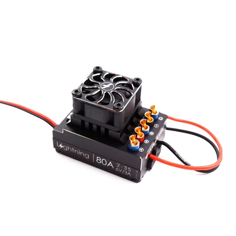 

1pcs Flycolor Lightning Series 60A/80A/120A/160A ESC Brushless Electronic Speed Controller 2-3S BEC 6V/3A fr RC Racing Model Car