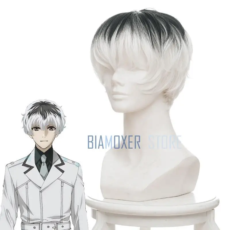 Biamoxer Токио вурдалак Re Yonebayashi Сайко Косплэй парики Kaneki Кен костюмы парик цвет: