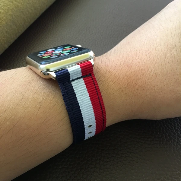 Выбранный материал нейлоновый ремешок для apple watch 4 3 2 1 браслет ремешок для iwatch 42 мм 38 мм 40 мм 44 мм аксессуары новейшие