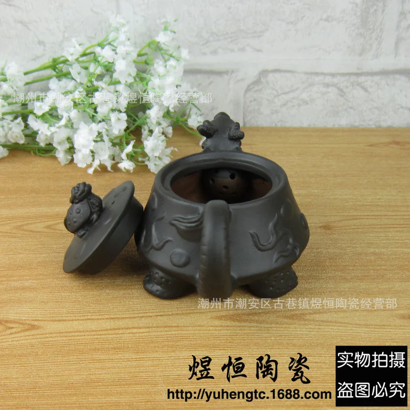 selling wholesale sale of archaize carving longevity and prosperity big turtle dragon pot can be mixed batch 360 ml | Дом и сад