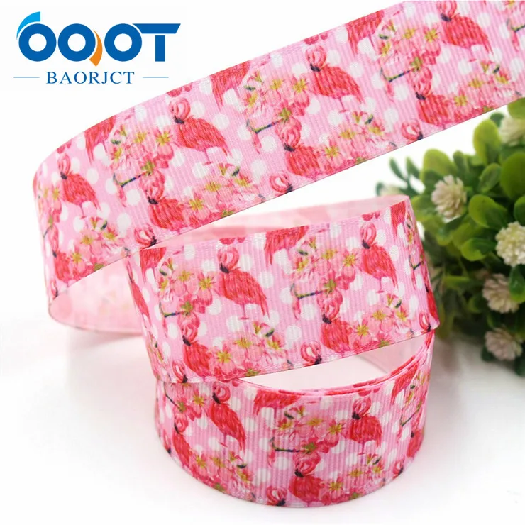 OOOT BAORJCT 178111 25 мм 10 ярдов/лот страусиных лент Термотрансферная печать grosgrain Свадебные аксессуары материал "сделай сам" - Цвет: 1