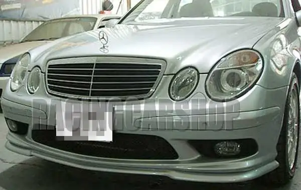 Окрашенный Передний Бампер Добавить передний спойлер для BENZ E Class W211 E55 2003 2006