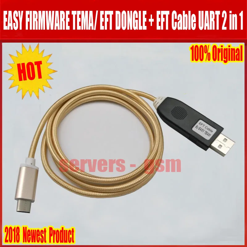 Новейшая оригинальная простая прошивка TEMA/EFT DONGLE+ EFT кабель UART 2 в 1