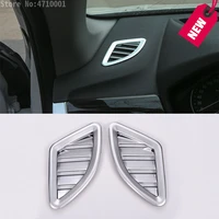 abs chrome dashboard air conditioning outlet vent cover trim car accessories for bmw x1 f48 2016 2018 for bmw x2 f47 2018