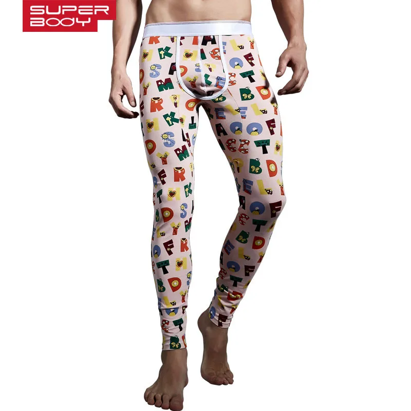 Новый осень-зима хлопок Принт Тонкий низкой талией Нижнее белье для Для мужчин