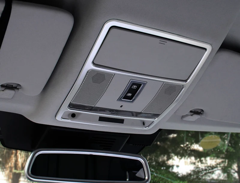 Chrome Car Accessories Roof Reading Light Decorative Frame Trim for Land Rover Discovery Sport Range Rover Evoque