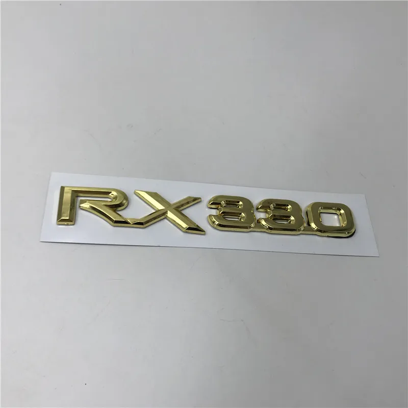 RX330 gold Серебро/золото для Lexus LS300 RX300 GS300 LS400 RX330 RX350 RX430 LS460 LS600hl задний багажник эмблема логотип знак буквы - Название цвета: RX330 gold