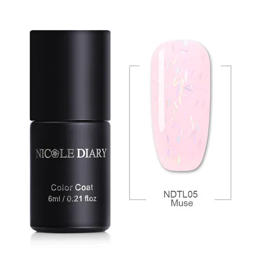 NDTL05 NICOLE DIARY 6 мл Лак для ногтей гель металлик Хамелеон голографический кошачий глаз гель лак для УФ лампы Магнитный художественный Лак Блеск - Цвет: NDTL05