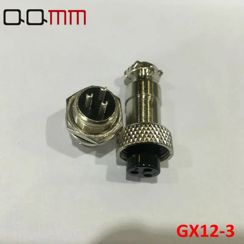 1 комплект 2017 Новый разъем мужской и женский 12 мм провод GX12 3 Pin Авиационная вилка