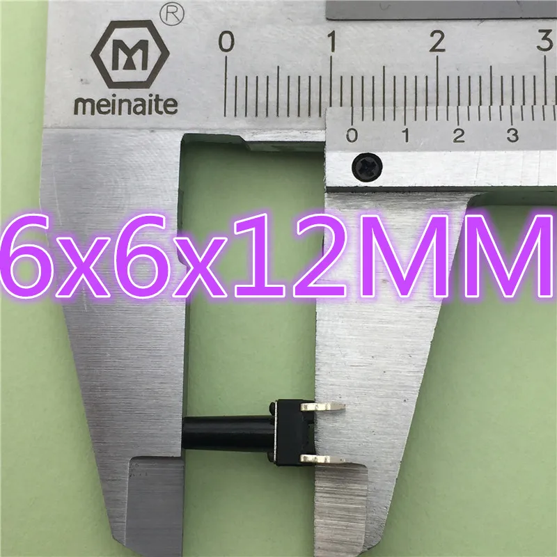 50 шт. 6x6x12 мм 4PIN G95 Тактильные Такт кнопочный микро переключатель прямой самосброс