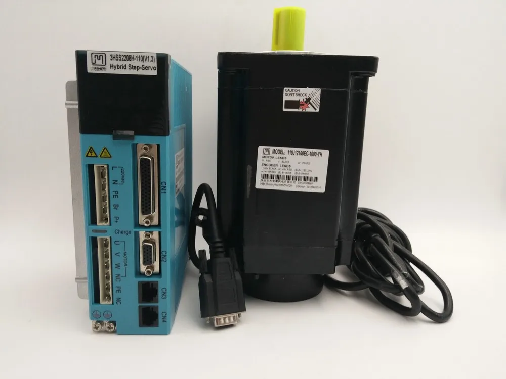 NEMA42 18NM 6.5A 3 фазы 110 мм кодер шаговый двигатель с замкнутой обратной связью двигатель+ диск комплект 110J12160EC-1000+ 3HSS2208H станок для гравировки и резки