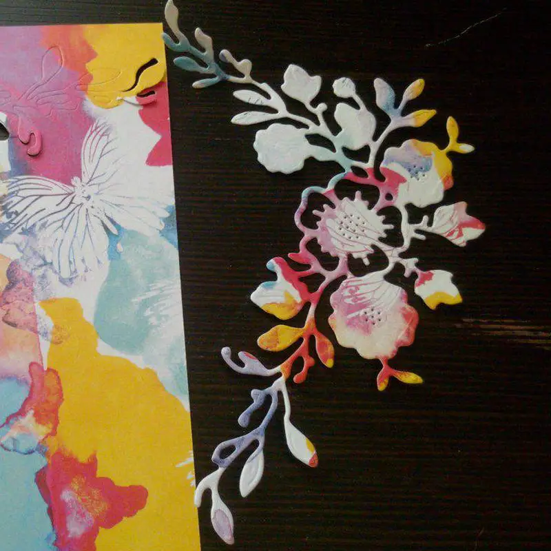 Цветок границы металла резки штампы DIY Трафаретный Скрапбукинг тиснение бумаги